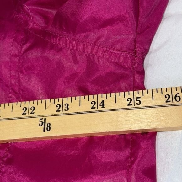 Faded Glory Womens Hot Pink Windbreaker Jacket 2X (18W-20W) With Zipper & Drawst - Picture 8 of 9